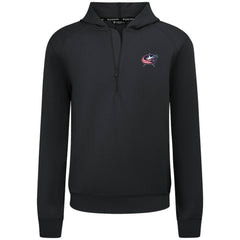 NHL Columbus Blue Jackets Levelwear Technic Quarter-Zip Pullover Hoodie - Black