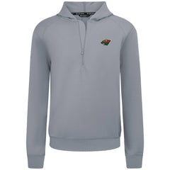 NHL Minnesota Wild Levelwear Technic Quarter-Zip Pullover Hoodie - Gray