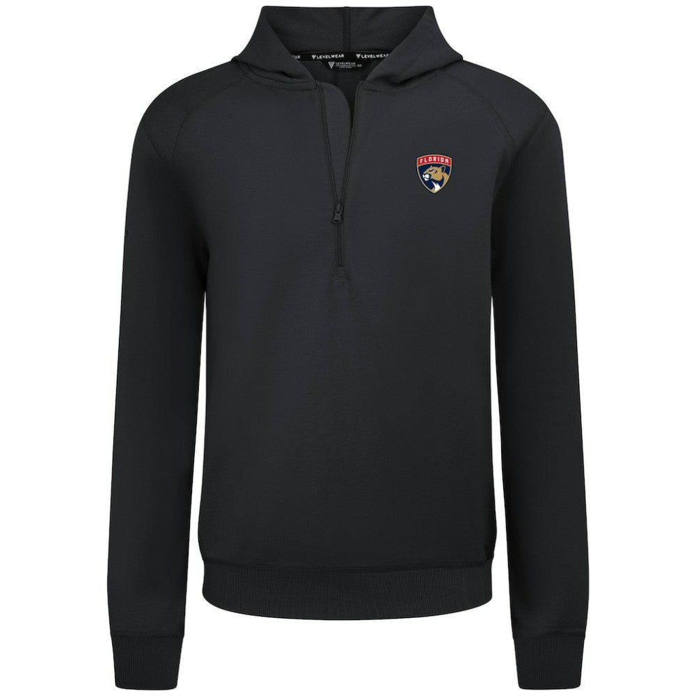NHL Florida Panthers Levelwear Technic Quarter-Zip Pullover Hoodie - Black