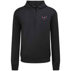 NHL Washington Capitals Levelwear Technic Quarter-Zip Pullover Hoodie - Black