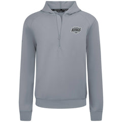 NHL Los Angeles Kings Levelwear Technic Quarter-Zip Pullover Hoodie - Gray