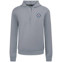 NHL Winnipeg Jets Levelwear Technic Quarter-Zip Pullover Hoodie - Gray