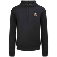 NHL New York Islanders Levelwear Technic Quarter-Zip Pullover Hoodie - Black
