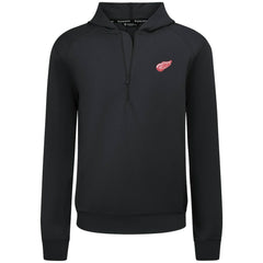 NHL Detroit Red Wings Levelwear Technic Quarter-Zip Pullover Hoodie - Black