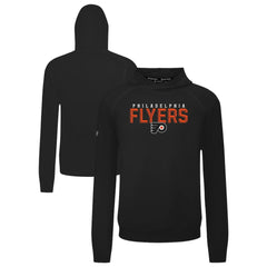 NHL Philadelphia Flyers Levelwear Mandate Carve Tri-Blend Pullover Hoodie - Black