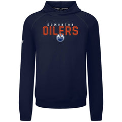 NHL Edmonton Oilers Levelwear Mandate Carve Tri-Blend Pullover Hoodie - Navy
