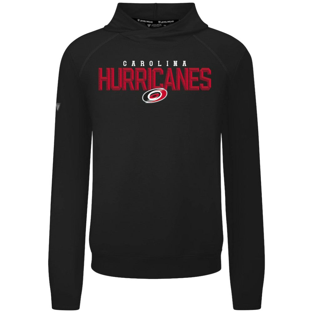 NHL Carolina Hurricanes Levelwear Mandate Carve Tri-Blend Pullover Hoodie - Black