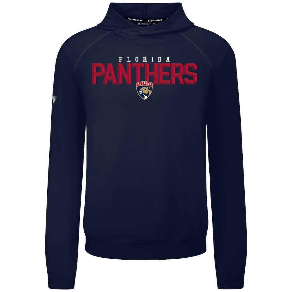 NHL Florida Panthers Levelwear Mandate Carve Tri-Blend Pullover Hoodie - Navy
