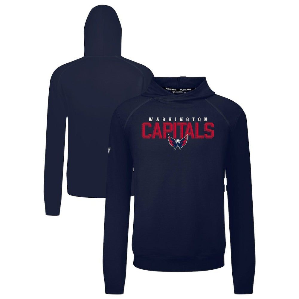 NHL Washington Capitals Levelwear Mandate Carve Tri-Blend Pullover Hoodie - Navy