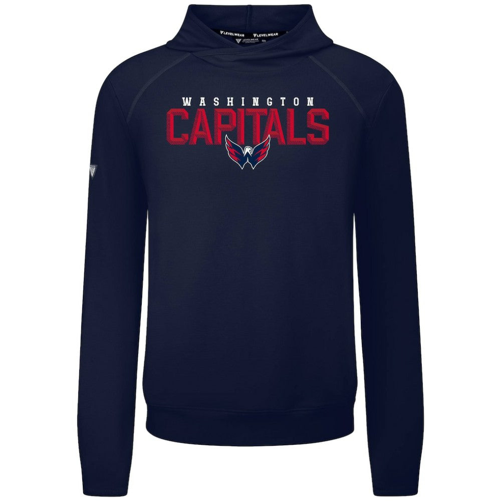 NHL Washington Capitals Levelwear Mandate Carve Tri-Blend Pullover Hoodie - Navy