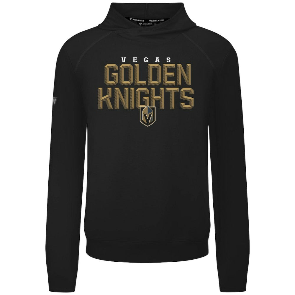 NHL Vegas Golden Knights Levelwear Mandate Carve Tri-Blend Pullover Hoodie - Black