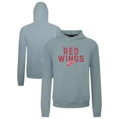 NHL Detroit Red Wings Levelwear Mandate Carve Tri-Blend Pullover Hoodie - Gray