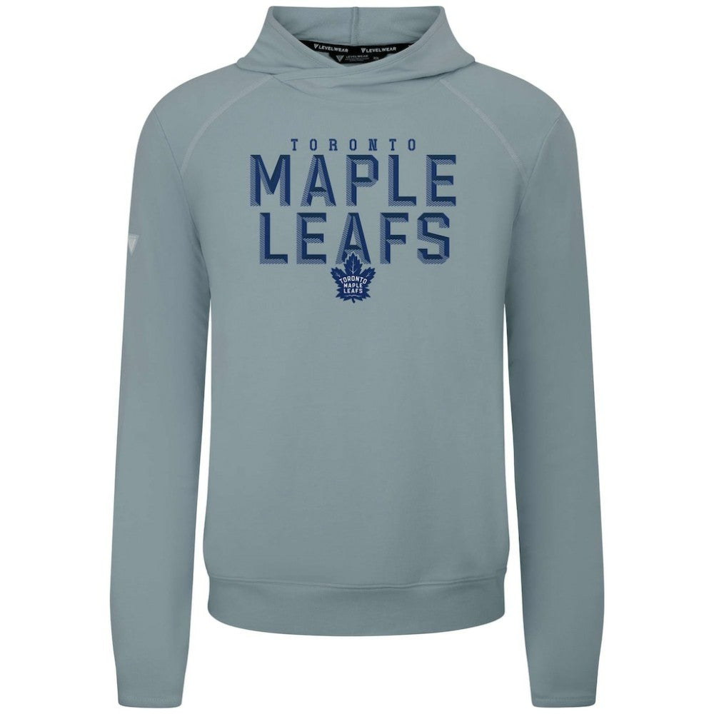 NHL Toronto Maple Leafs Levelwear Mandate Carve Tri-Blend Pullover Hoodie - Gray