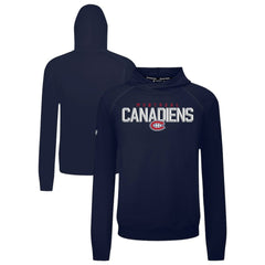 NHL Montreal Canadiens Levelwear Mandate Carve Tri-Blend Pullover Hoodie - Navy