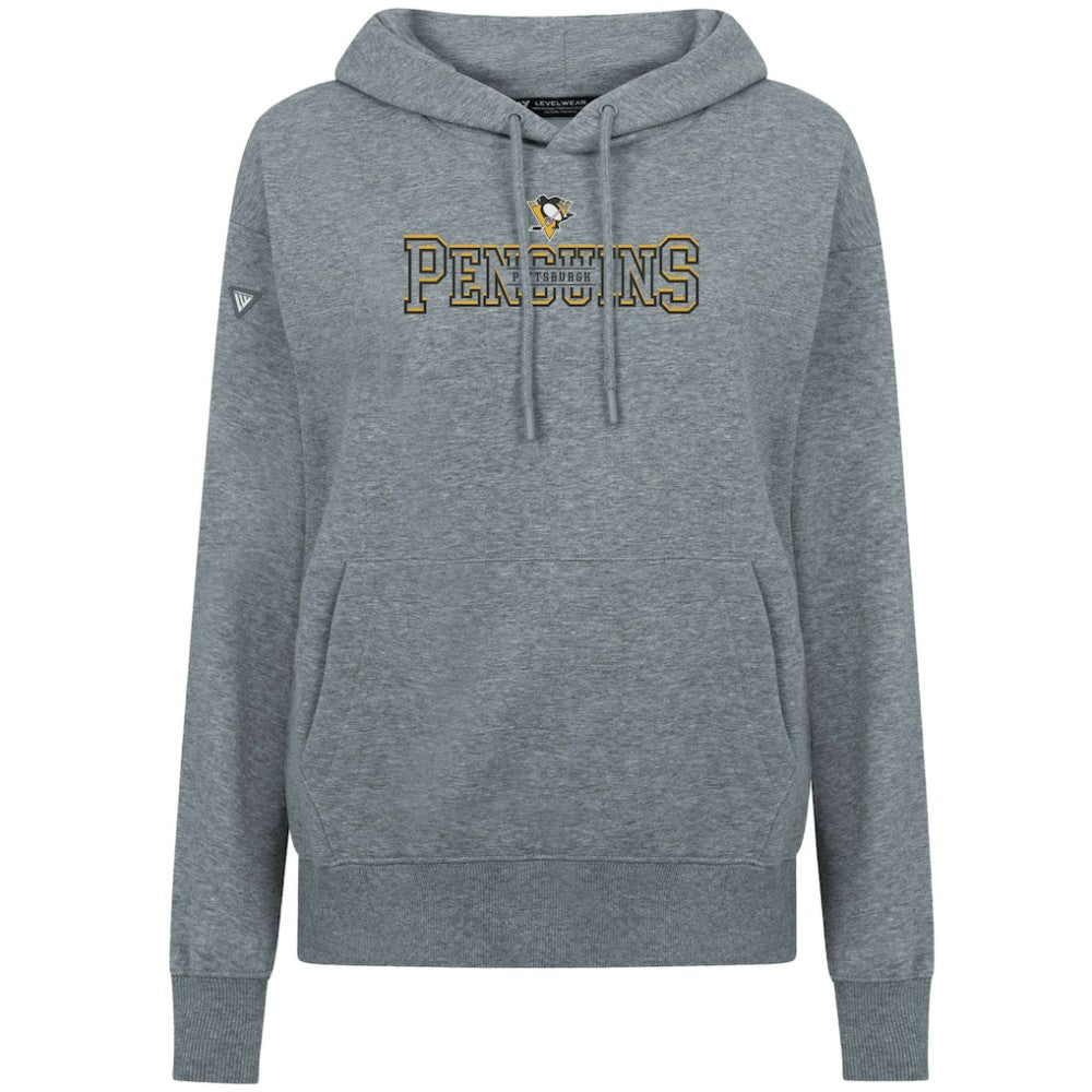 NHL Pittsburgh Penguins Levelwear Women's Adorn Journey Pullover Hoodie - Gray