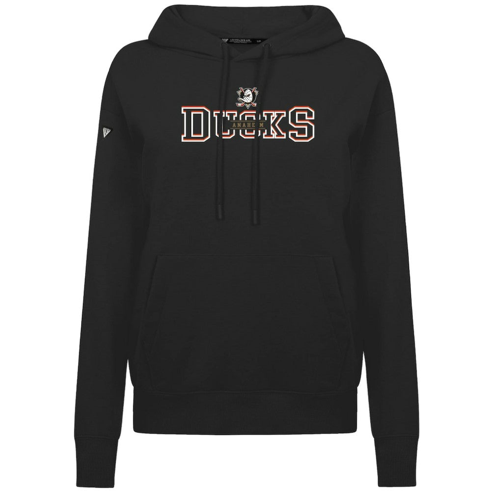 NHL Anaheim Ducks Levelwear Women's Adorn Journey Pullover Hoodie - Black