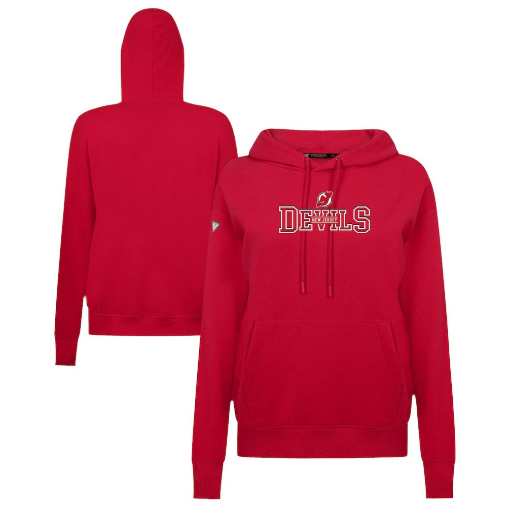 NHL New Jersey Devils Levelwear Women's Adorn Journey Pullover Hoodie - Red