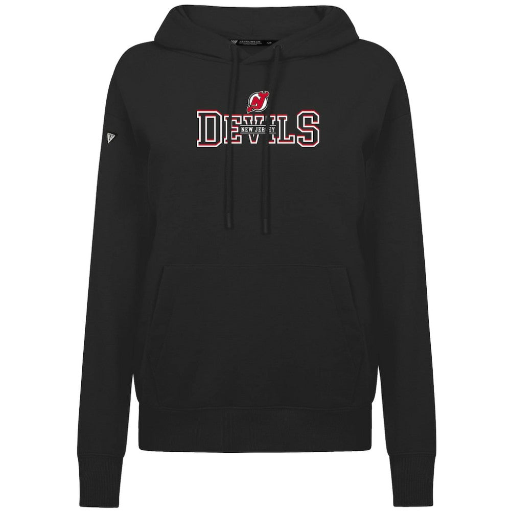 NHL New Jersey Devils Levelwear Women's Adorn Journey Pullover Hoodie - Black