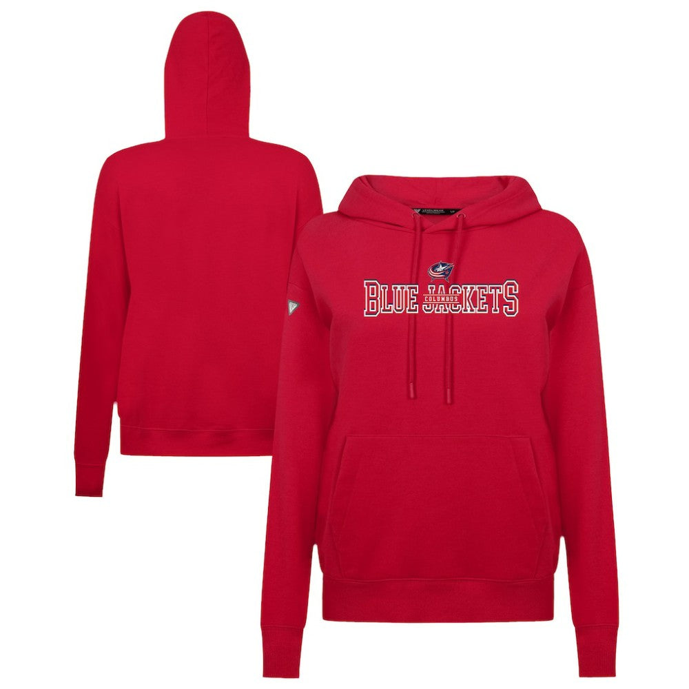 NHL Columbus Blue Jackets Levelwear Women's Adorn Journey Pullover Hoodie - Red