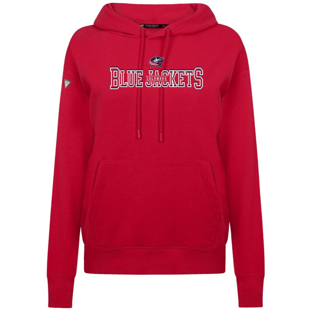 NHL Columbus Blue Jackets Levelwear Women's Adorn Journey Pullover Hoodie - Red