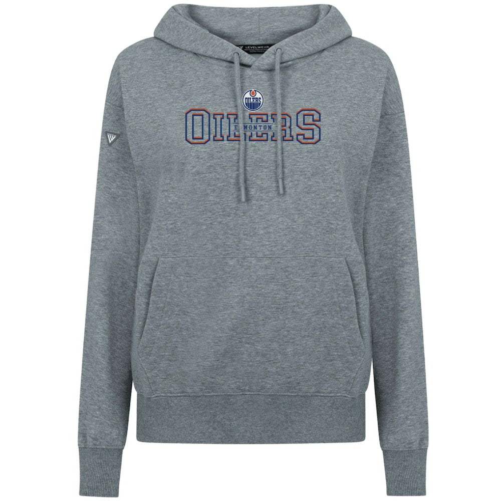 NHL Edmonton Oilers Levelwear Women's Adorn Journey Pullover Hoodie - Gray