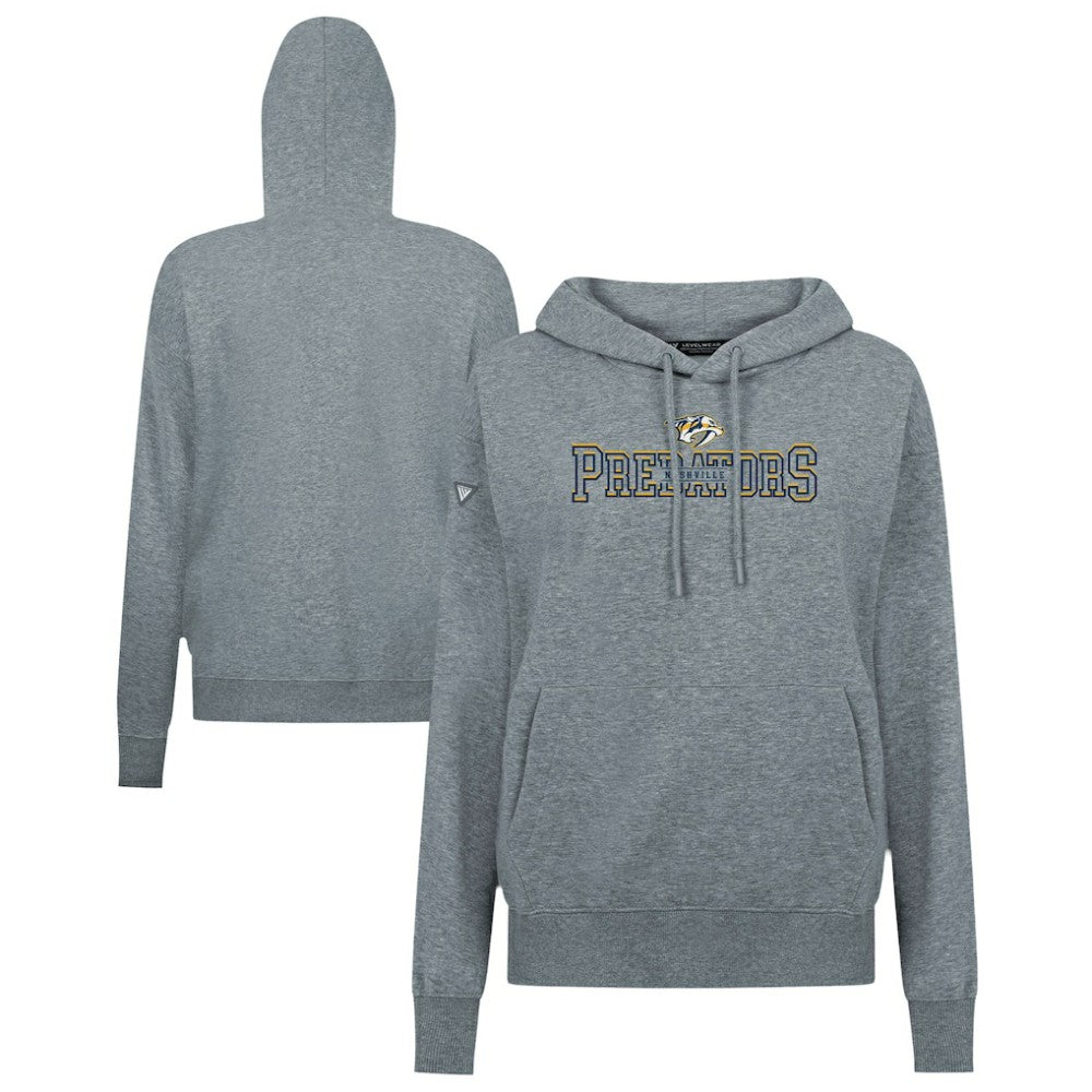 NHL Nashville Predators Levelwear Women's Adorn Journey Pullover Hoodie - Gray
