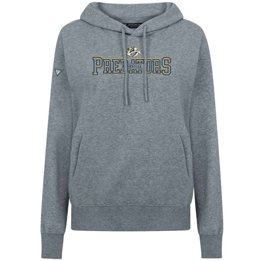 NHL Nashville Predators Levelwear Women's Adorn Journey Pullover Hoodie - Gray
