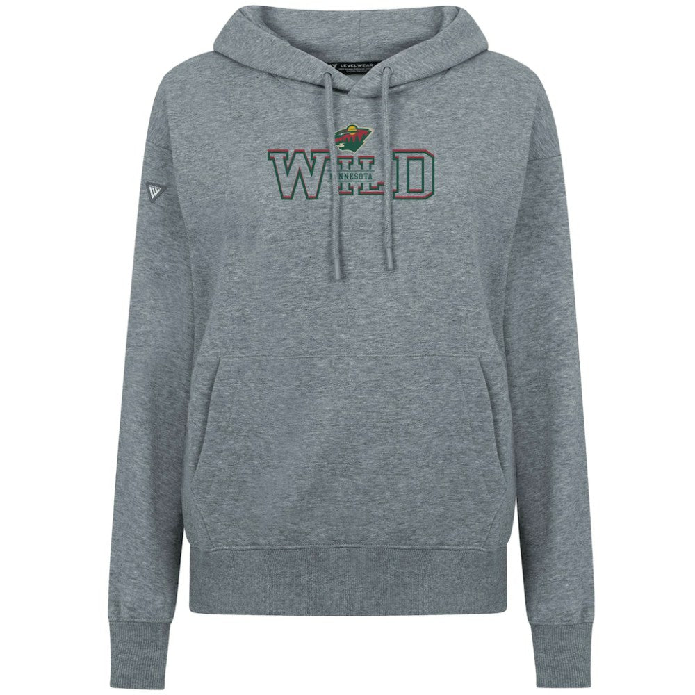 NHL Minnesota Wild Levelwear Women's Adorn Journey Pullover Hoodie - Gray