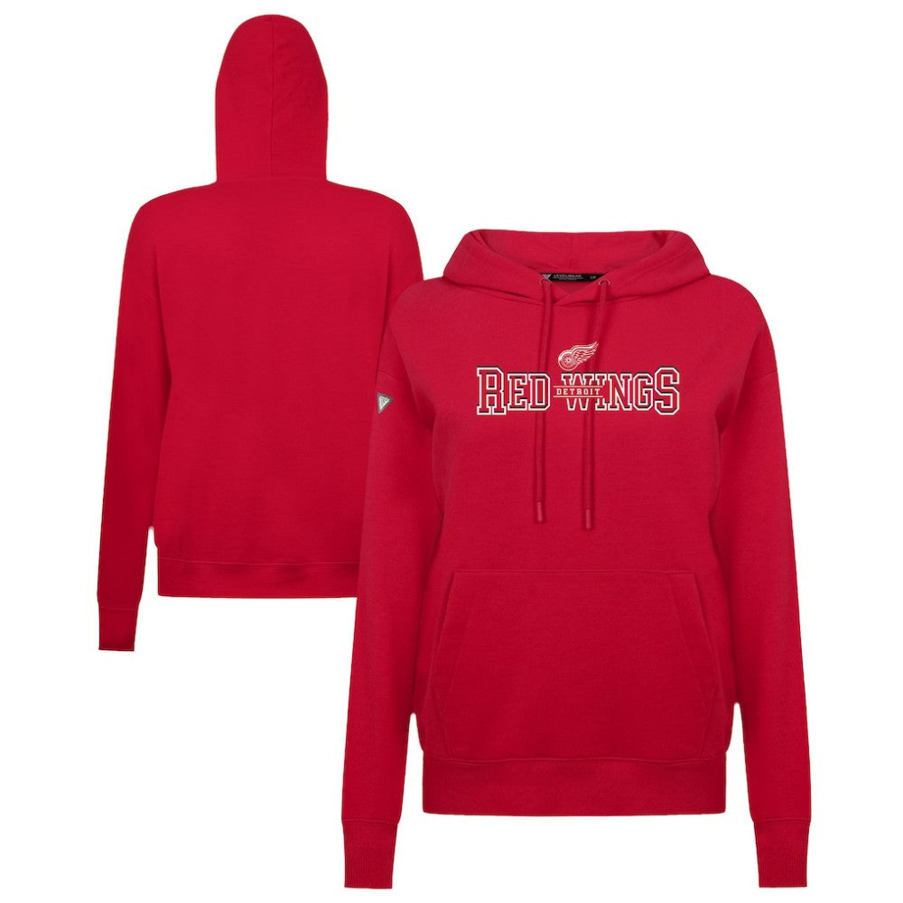 NHL Detroit Red Wings Levelwear Women's Adorn Journey Pullover Hoodie - Red