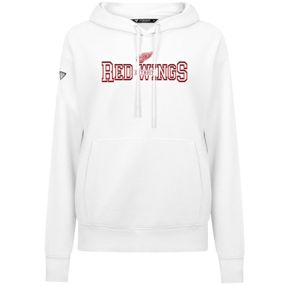 NHL Detroit Red Wings Levelwear Women's Adorn Journey Pullover Hoodie - White