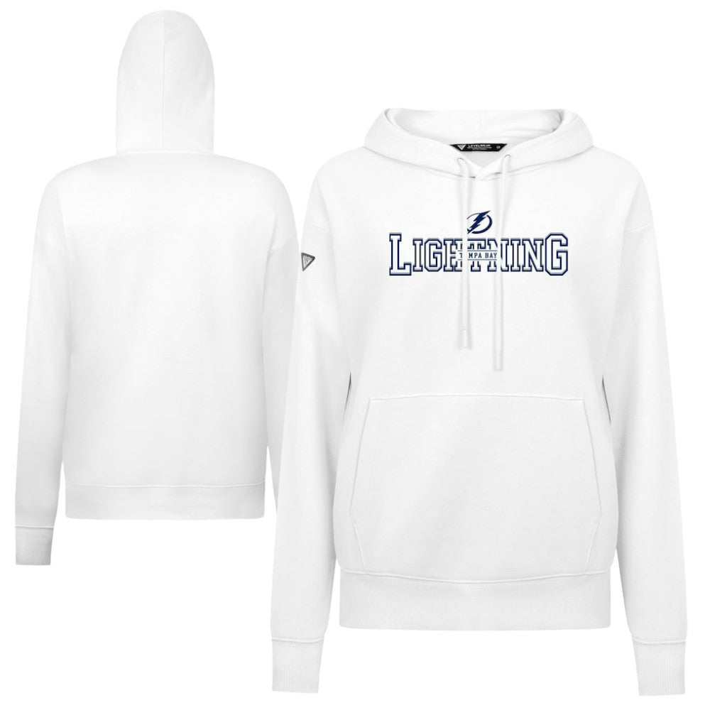 NHL Tampa Bay Lightning Levelwear Women's Adorn Journey Pullover Hoodie - White