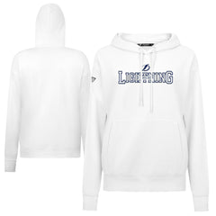 NHL Tampa Bay Lightning Levelwear Women's Adorn Journey Pullover Hoodie - White