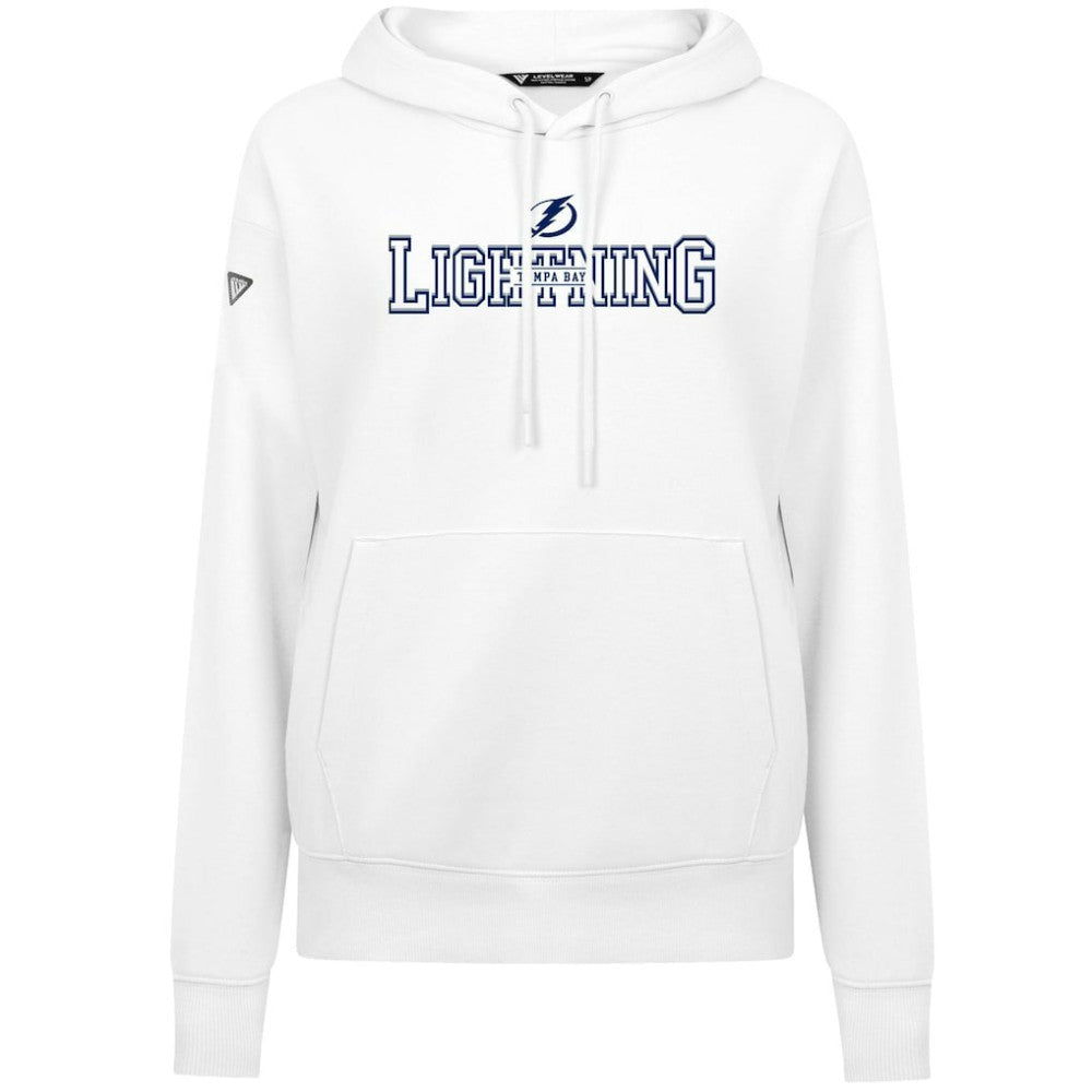 NHL Tampa Bay Lightning Levelwear Women's Adorn Journey Pullover Hoodie - White