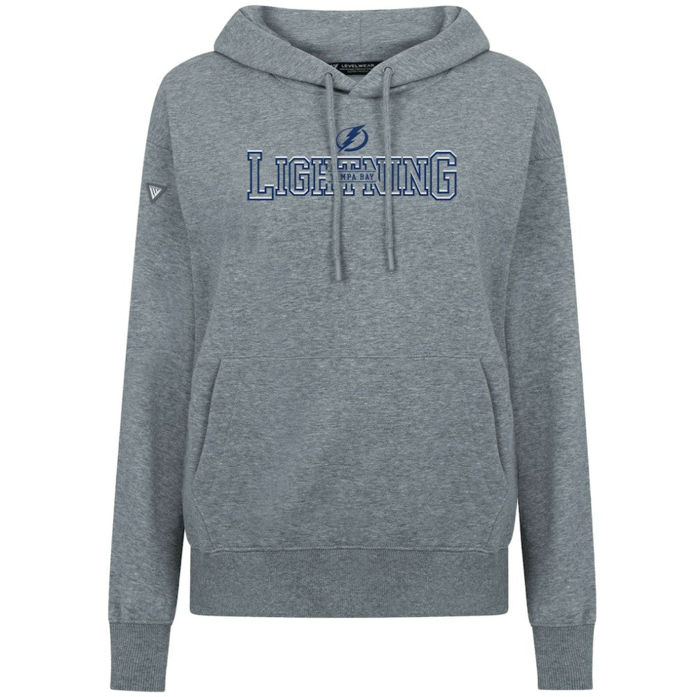 NHL Tampa Bay Lightning Levelwear Women's Adorn Journey Pullover Hoodie - Gray