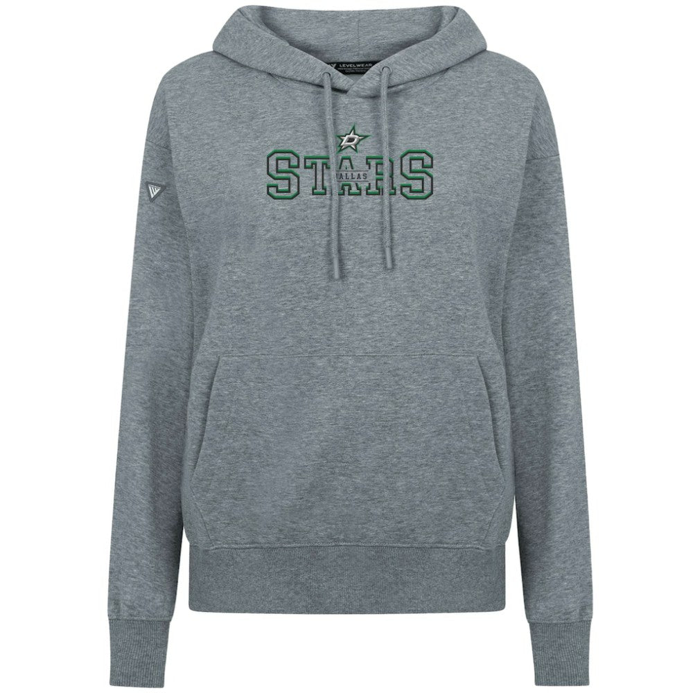 NHL Dallas Stars Levelwear Women's Adorn Journey Pullover Hoodie - Gray