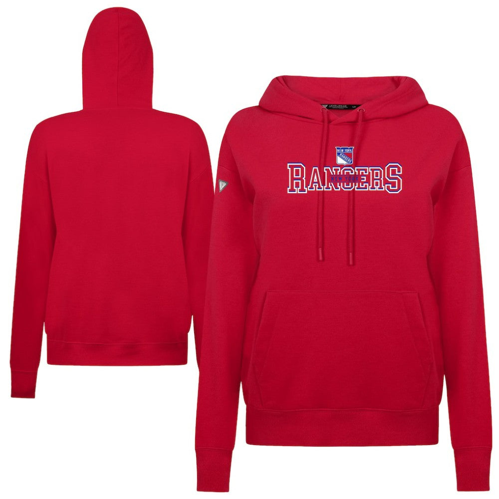 NHL New York Rangers Levelwear Women's Adorn Journey Pullover Hoodie - Red
