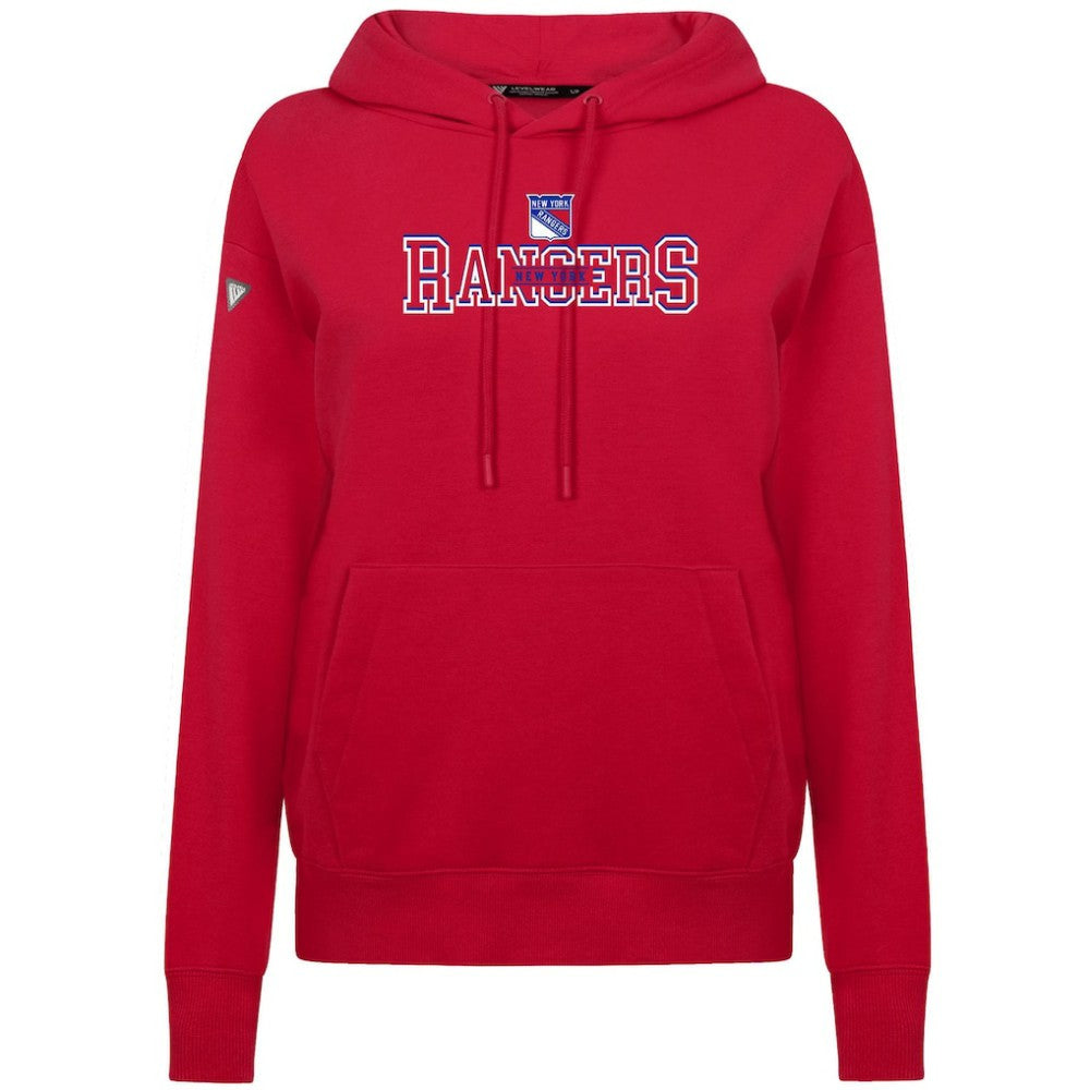 NHL New York Rangers Levelwear Women's Adorn Journey Pullover Hoodie - Red
