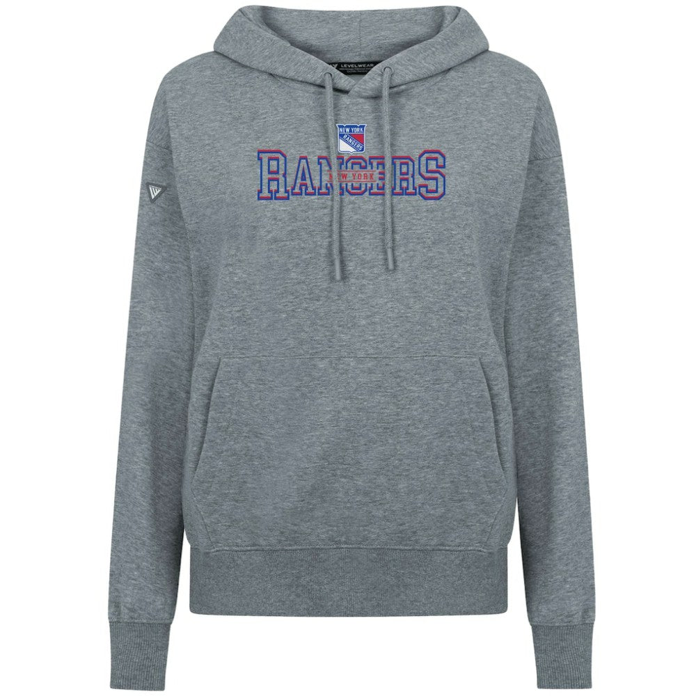 NHL New York Rangers Levelwear Women's Adorn Journey Pullover Hoodie - Gray