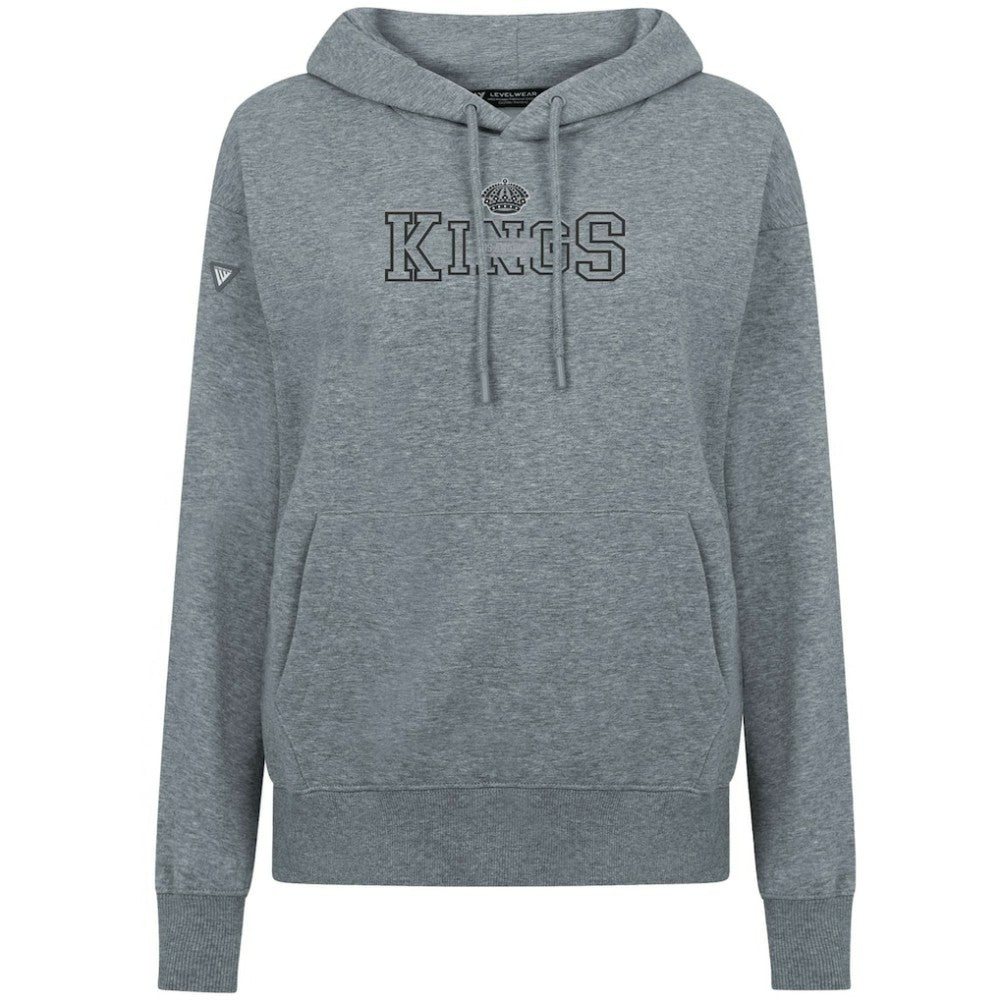 NHL Los Angeles Kings Levelwear Women's Adorn Journey Pullover Hoodie - Gray