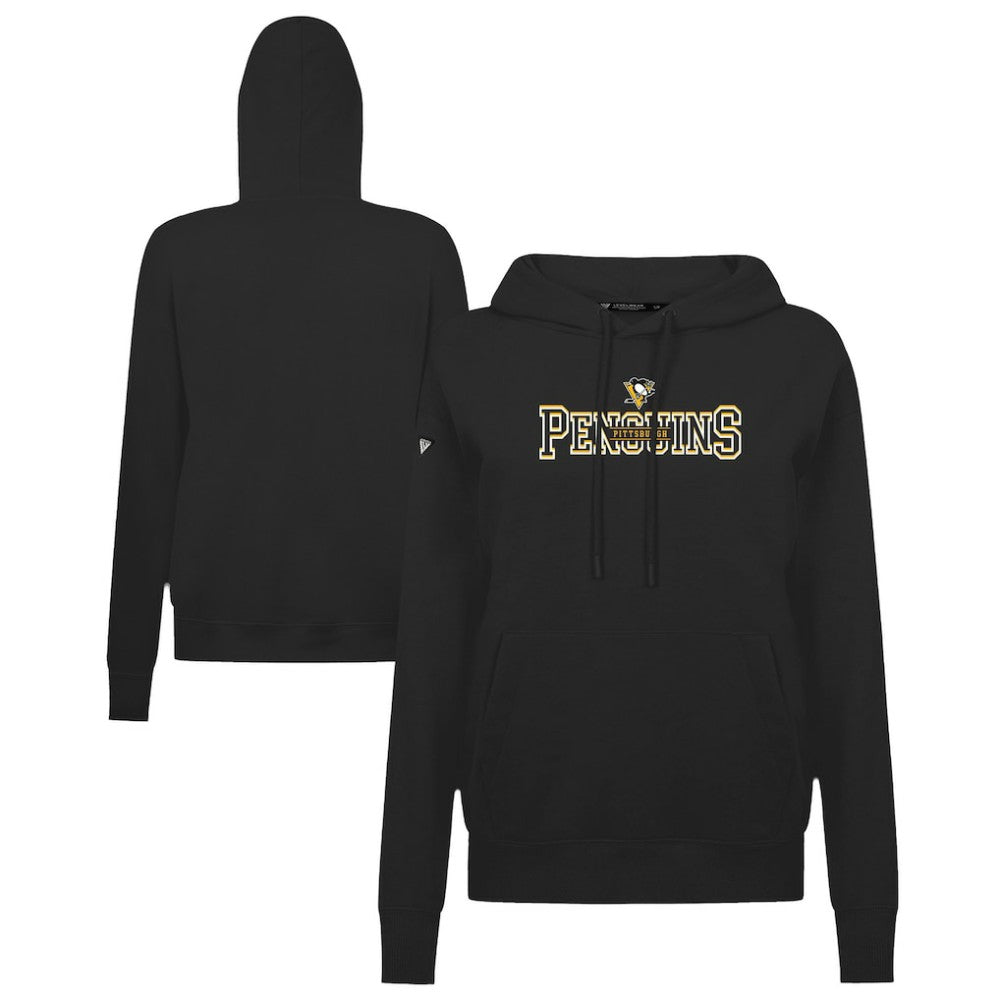 NHL Pittsburgh Penguins Levelwear Women's Adorn Journey Pullover Hoodie - Black