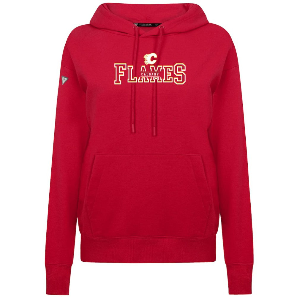 NHL Calgary Flames Levelwear Women's Adorn Journey Pullover Hoodie - Red