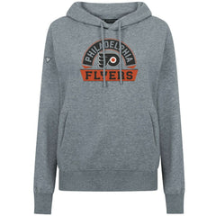 NHL Philadelphia Flyers Levelwear Women's Adorn Banner Arch Pullover Hoodie - Gray