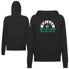 NHL Dallas Stars Levelwear Women's Adorn Banner Arch Pullover Hoodie - Black