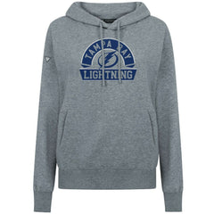 NHL Tampa Bay Lightning Levelwear Women's Adorn Banner Arch Pullover Hoodie - Gray