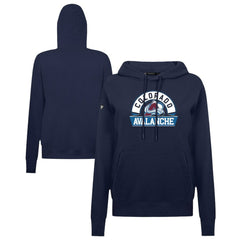 NHL Colorado Avalanche Levelwear Women's Adorn Banner Arch Pullover Hoodie - Navy