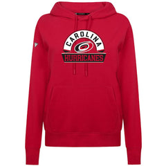NHL Carolina Hurricanes Levelwear Women's Adorn Banner Arch Pullover Hoodie - Red