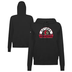 NHL Ottawa Senators Levelwear Women's Adorn Banner Arch Pullover Hoodie - Black