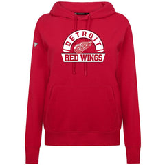 NHL Detroit Red Wings Levelwear Women's Adorn Banner Arch Pullover Hoodie - Red