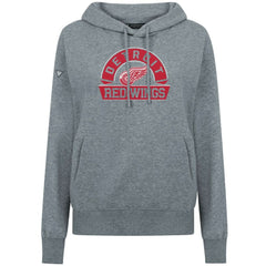 NHL Detroit Red Wings Levelwear Women's Adorn Banner Arch Pullover Hoodie - Gray