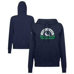 NHL Vancouver Canucks Levelwear Women's Adorn Banner Arch Pullover Hoodie - Navy